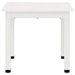 Casa si Gradina - Mobilier - Mese si birouri - Masute de cafea - Masa de cafea Alb 40 x 40 x 36 cm Lemn de pin masiv - Infinity.ro