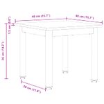 Casa si Gradina - Mobilier - Mese si birouri - Masute de cafea - Masa de cafea Alb 40 x 40 x 36 cm Lemn de pin masiv - Infinity.ro
