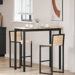 Casa si Gradina - Mobilier - Mese si birouri - Mese bucatarie si dining - Masa de bar natural 110 x 55 x 105 cm Lemn de pin masiv - Infinity.ro