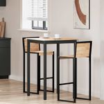 Casa si Gradina - Mobilier - Mese si birouri - Mese bucatarie si dining - Masa de bar natural 110 x 55 x 105 cm Lemn de pin masiv - Infinity.ro