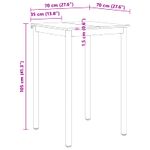 Casa si Gradina - Mobilier - Mese si birouri - Mese bucatarie si dining - Masa de bar Alb 110 x 55 x 105 cm Lemn de pin masiv - Infinity.ro
