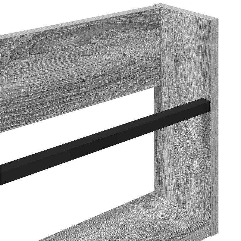 Casa si Gradina - Mobilier - Biblioteci si rafturi - Rafturi - Raft pentru reviste Gri Sonoma 100 x 12 x 30 cm Lemn compozit - Infinity.ro