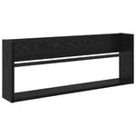 Casa si Gradina - Mobilier - Biblioteci si rafturi - Rafturi - Raft pentru reviste cu raft 2 pcs Stejar Negru 80 x 12 x 30 cm - Infinity.ro