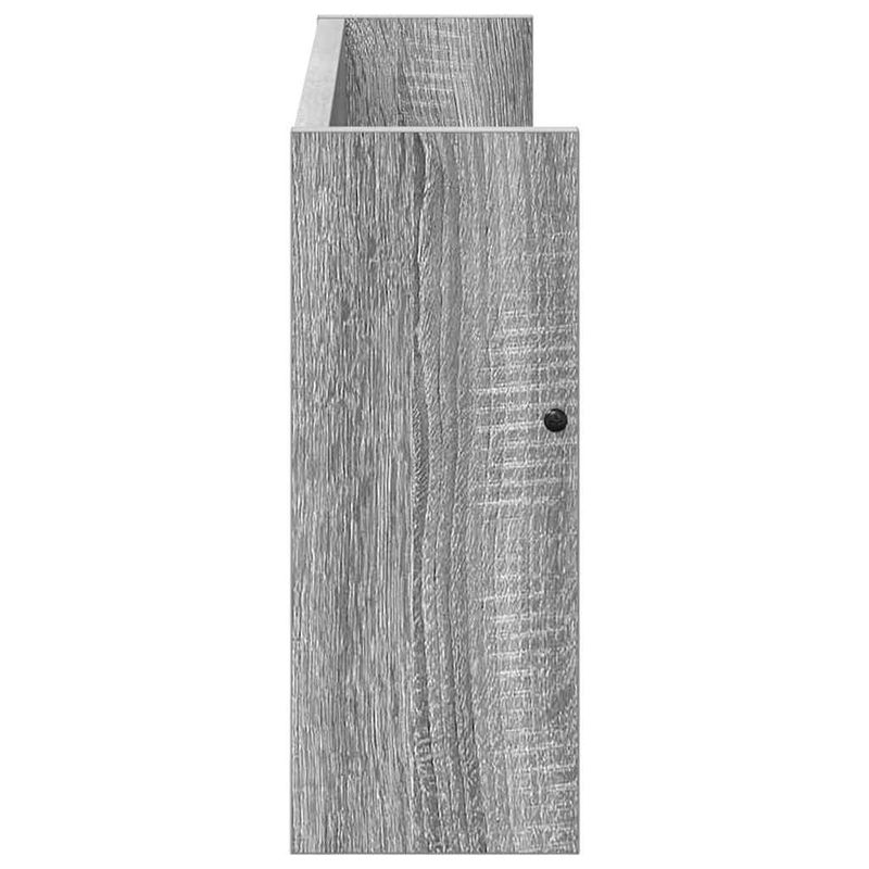 Casa si Gradina - Mobilier - Biblioteci si rafturi - Rafturi - Raft pentru reviste cu raft 2 pcs Gri Sonoma 60 x 12 x 30 cm - Infinity.ro