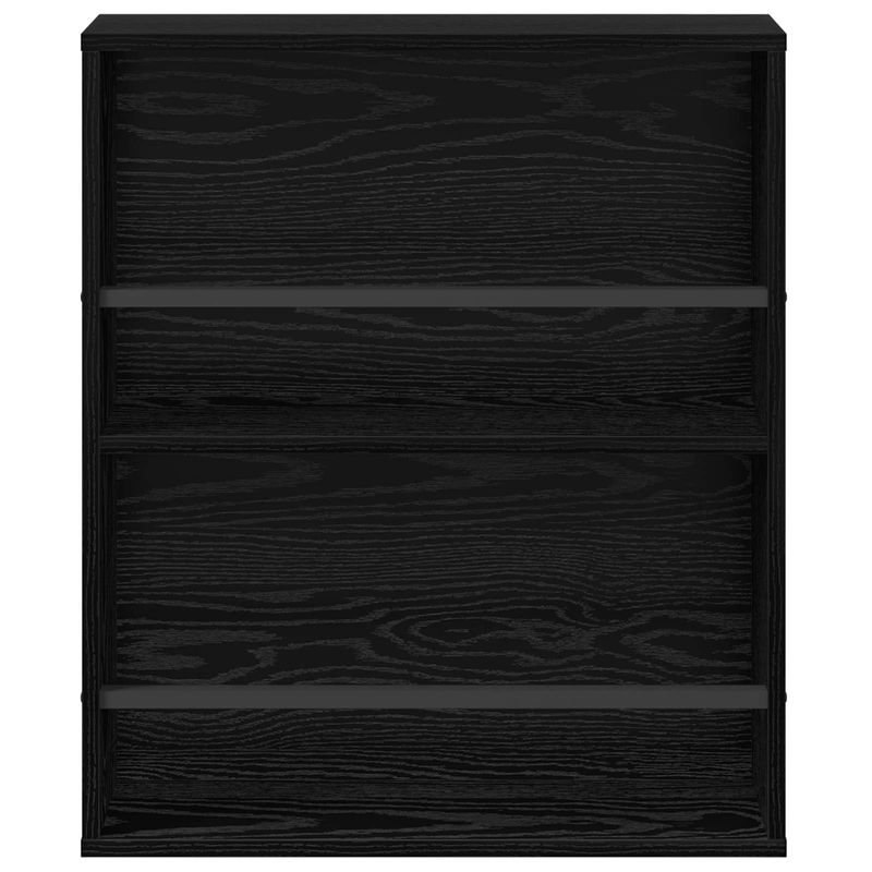 Casa si Gradina - Mobilier - Biblioteci si rafturi - Rafturi - Raft pentru reviste cu raft 2 pcs Stejar Negru 60 x 12 x 70 cm - Infinity.ro