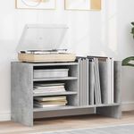 Casa si Gradina - Mobilier - Dulapuri si sifoniere - Dulapuri - Dulap pentru discuri de vinil Gri din beton 78,5 x 35 x 45 cm - Infinity.ro