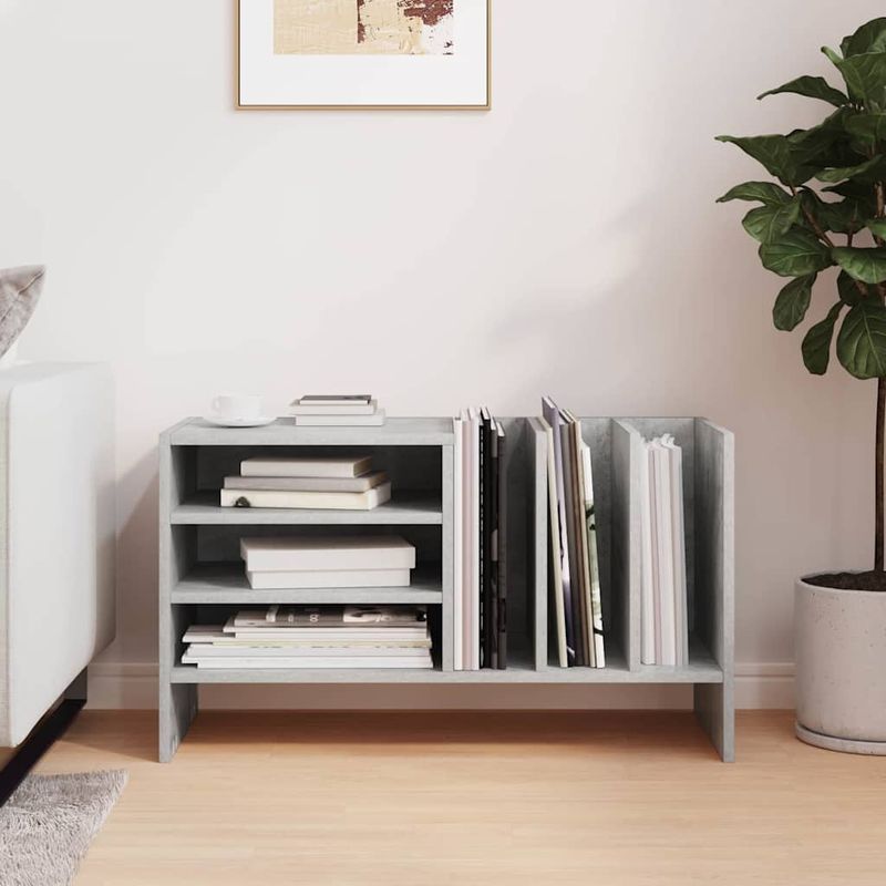 Casa si Gradina - Mobilier - Dulapuri si sifoniere - Dulapuri - Dulap pentru discuri de vinil Gri din beton 78,5 x 35 x 45 cm - Infinity.ro