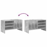 Casa si Gradina - Mobilier - Dulapuri si sifoniere - Dulapuri - Dulap pentru discuri de vinil Gri din beton 78,5 x 35 x 45 cm - Infinity.ro
