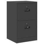 Casa si Gradina - Mobilier - Dulapuri si sifoniere - Dulapuri - Dulap pentru Fisiere cu sertar cu raft Negru 44 x 50 x 106.5 cm - Infinity.ro