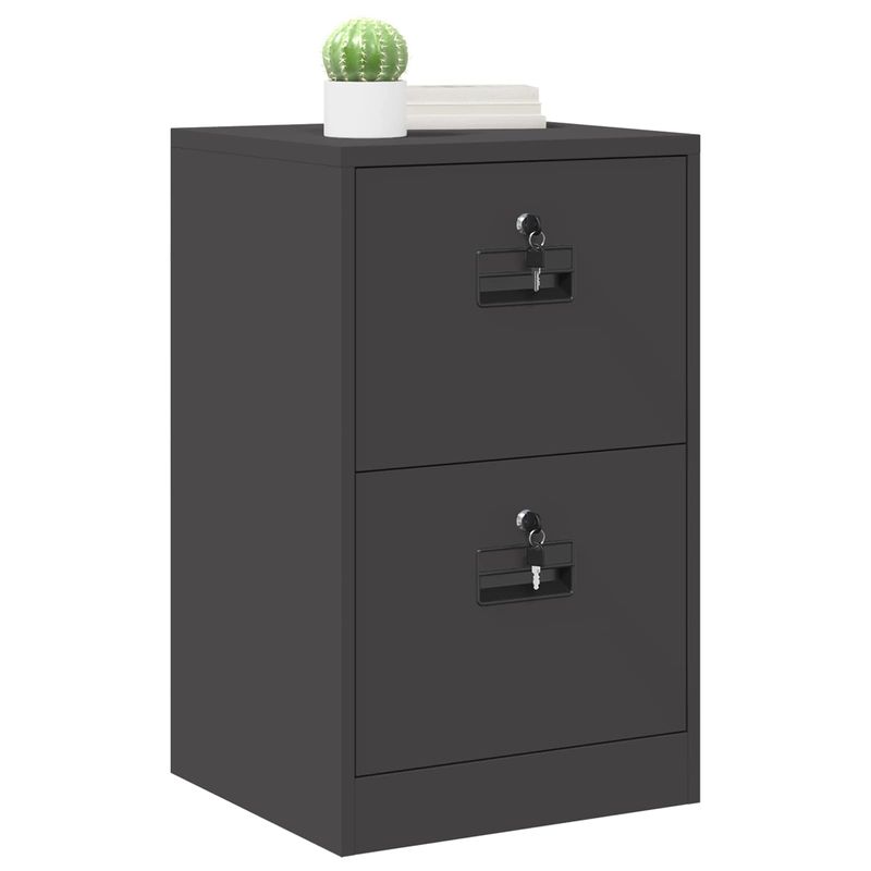 Casa si Gradina - Mobilier - Dulapuri si sifoniere - Dulapuri - Dulap pentru Fisiere cu sertar cu raft Negru 44 x 50 x 106.5 cm - Infinity.ro