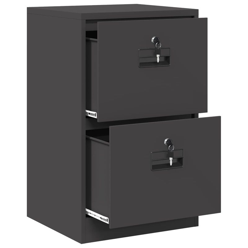 Casa si Gradina - Mobilier - Dulapuri si sifoniere - Dulapuri - Dulap pentru Fisiere cu sertar cu raft Negru 44 x 50 x 106.5 cm - Infinity.ro