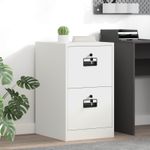 Casa si Gradina - Mobilier - Dulapuri si sifoniere - Dulapuri - Dulap pentru Fisiere cu sertar cu raft Alb 44 x 50 x 106.5 cm - Infinity.ro