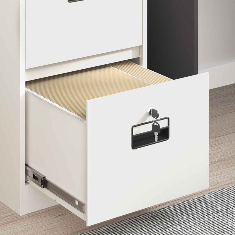 Casa si Gradina - Mobilier - Dulapuri si sifoniere - Dulapuri - Dulap pentru Fisiere cu sertar cu raft Alb 44 x 50 x 106.5 cm - Infinity.ro
