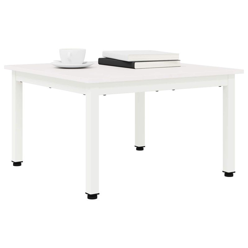 Casa si Gradina - Mobilier - Mese si birouri - Masute de cafea - Masa de cafea Alb 60 x 60 x 36 cm Lemn de pin masiv - Infinity.ro