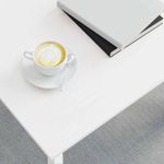 Casa si Gradina - Mobilier - Mese si birouri - Masute de cafea - Masa de cafea Alb 60 x 60 x 36 cm Lemn de pin masiv - Infinity.ro