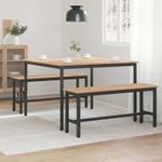 Casa si Gradina - Mobilier - Mese si birouri - Mese bucatarie si dining - Masa de dining natural 110 x 110 x 75 cm Lemn de pin masiv - Infinity.ro