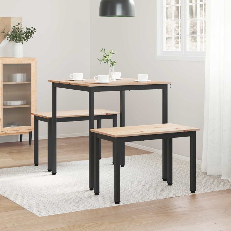 Casa si Gradina - Mobilier - Mese si birouri - Mese bucatarie si dining - Masa de dining natural 70 x 70 x 75 cm Lemn de pin masiv - Infinity.ro