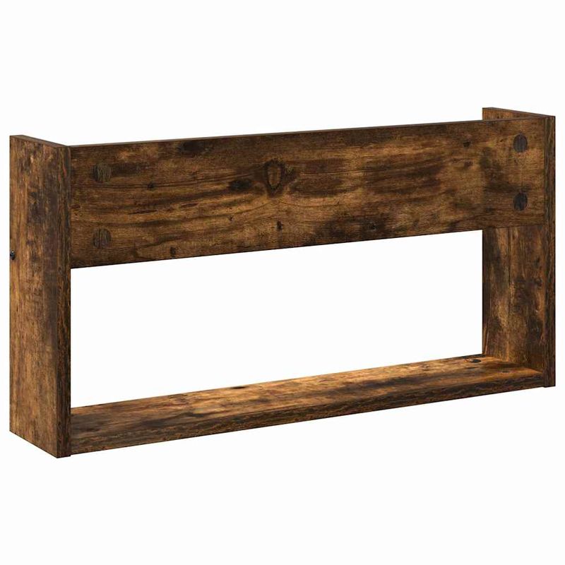 Casa si Gradina - Mobilier - Biblioteci si rafturi - Rafturi - Raft pentru reviste cu raft Stejar fumuriu 60 x 12 x 30 cm - Infinity.ro