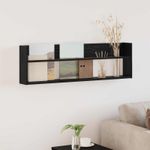 Casa si Gradina - Mobilier - Biblioteci si rafturi - Rafturi - Raft pentru reviste Stejar Negru 100 x 12 x 30 cm Lemn compozit - Infinity.ro
