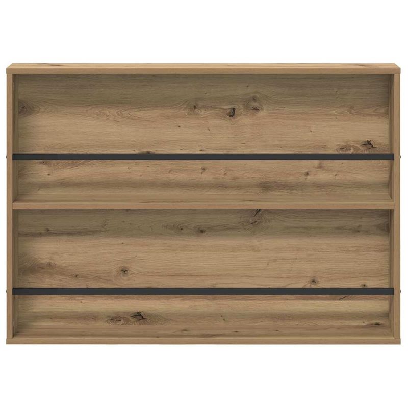 Casa si Gradina - Mobilier - Biblioteci si rafturi - Rafturi - Raft pentru reviste 2 pcs Stejar Artizanal 100 x 12 x 70 cm - Infinity.ro