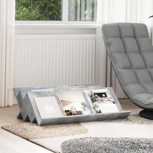 Raft pentru reviste Gri Concret 90 x 53 x 28,5 cm Lemn compozit
