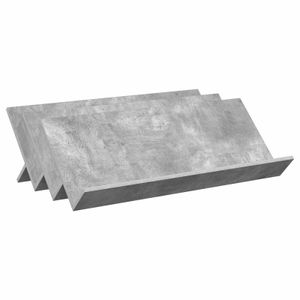 Raft pentru reviste Gri Concret 90 x 53 x 28,5 cm Lemn compozit