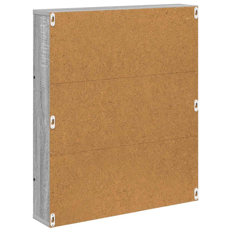 Casa si Gradina - Mobilier - Biblioteci si rafturi - Rafturi - Raft pentru reviste cu raft 2 pcs Gri Sonoma 60 x 12 x 70 cm - Infinity.ro