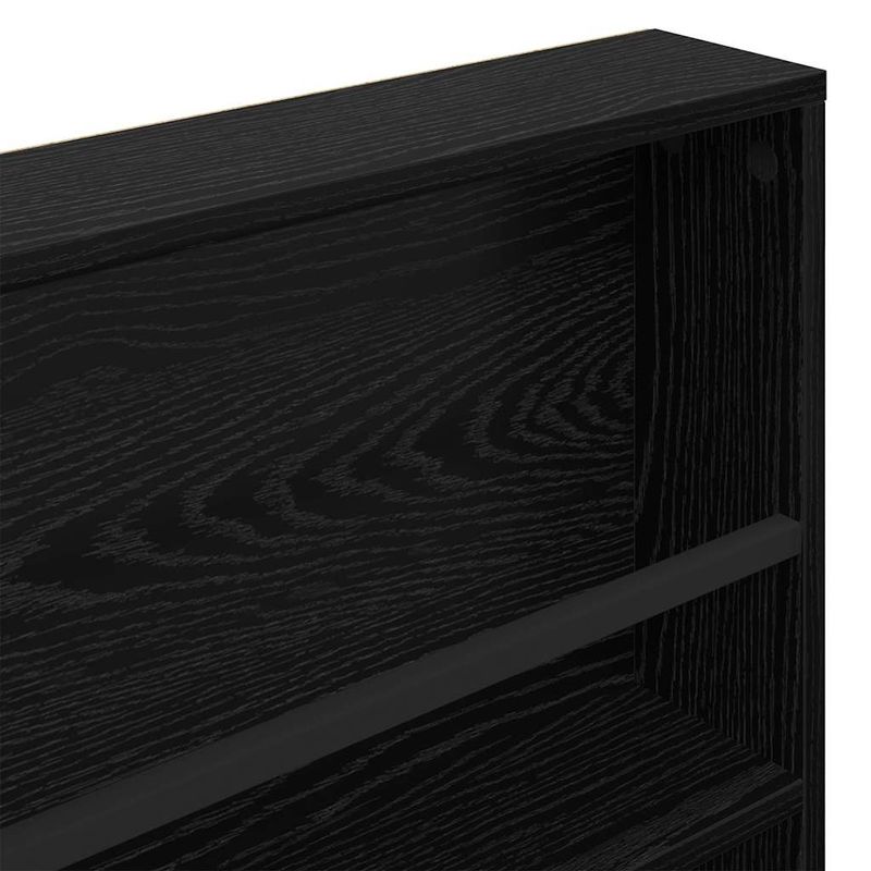 Casa si Gradina - Mobilier - Biblioteci si rafturi - Rafturi - Raft pentru reviste cu raft 2 pcs Stejar Negru 100 x 12 x 70 cm - Infinity.ro