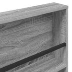Casa si Gradina - Mobilier - Biblioteci si rafturi - Rafturi - Raft pentru reviste cu raft 2 pcs Gri Sonoma 60 x 12 x 70 cm - Infinity.ro
