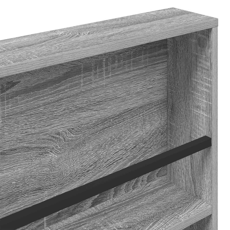 Casa si Gradina - Mobilier - Biblioteci si rafturi - Rafturi - Raft pentru reviste cu raft 2 pcs Gri Sonoma 60 x 12 x 70 cm - Infinity.ro