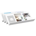Casa si Gradina - Mobilier - Biblioteci si rafturi - Rafturi - Raft pentru reviste cu raft Alb 90 x 53 x 28,5 cm Lemn compozit - Infinity.ro