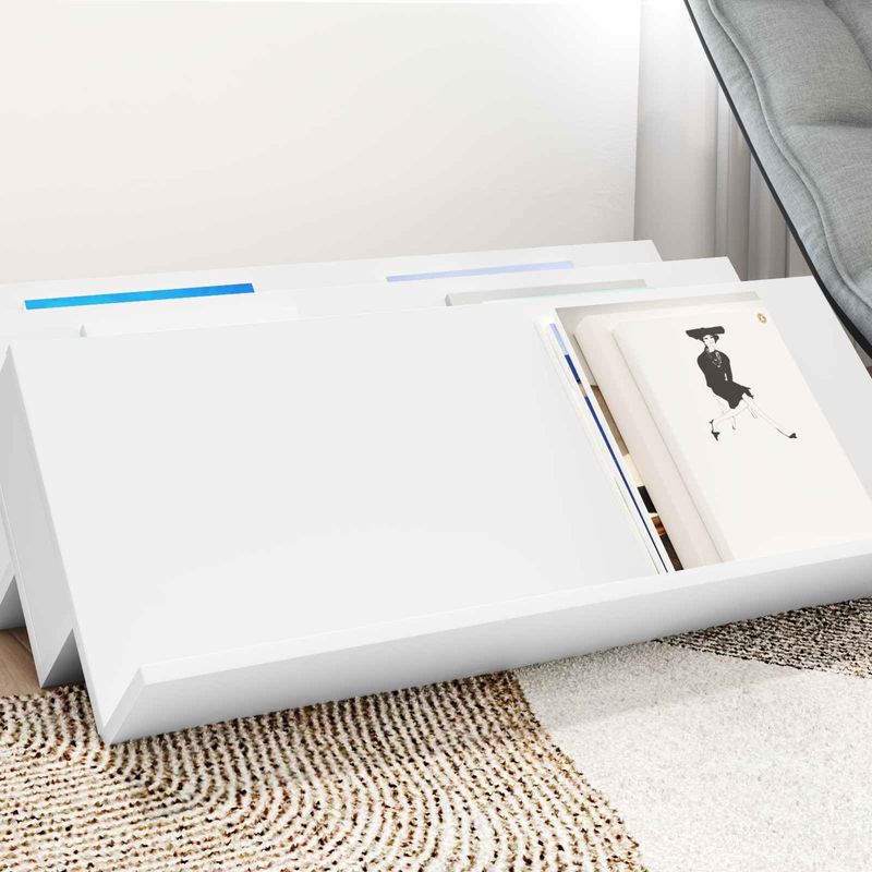 Casa si Gradina - Mobilier - Biblioteci si rafturi - Rafturi - Raft pentru reviste cu raft Alb 90 x 53 x 28,5 cm Lemn compozit - Infinity.ro