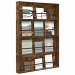 Casa si Gradina - Mobilier - Biblioteci si rafturi - Rafturi - Raft pentru reviste 2 pcs Stejar fumuriu 100 x 12 x 70 cm - Infinity.ro