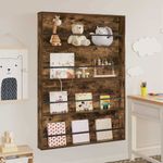 Casa si Gradina - Mobilier - Biblioteci si rafturi - Rafturi - Raft pentru reviste 2 pcs Stejar fumuriu 100 x 12 x 70 cm - Infinity.ro