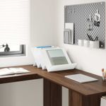 Casa si Gradina - Mobilier - Biblioteci si rafturi - Rafturi - Raft pentru reviste cu raft Alb 53 x 40 x 28.5 cm Lemn compozit - Infinity.ro