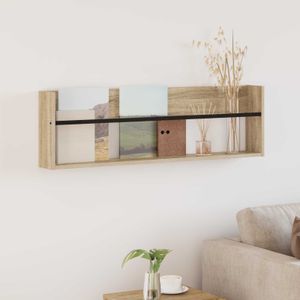 Raft pentru reviste cu raft Stejar Sonoma 100 x 12 x 30 cm