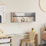 Casa si Gradina - Mobilier - Biblioteci si rafturi - Rafturi - Raft pentru reviste Gri Sonoma 80 x 12 x 30 cm Lemn compozit - Infinity.ro