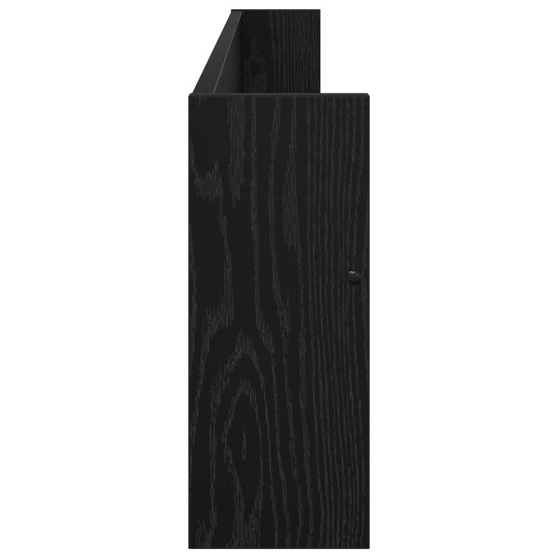 Casa si Gradina - Mobilier - Biblioteci si rafturi - Rafturi - Raft pentru reviste cu raft 2 pcs Stejar Negru 100 x 12 x 30 cm - Infinity.ro