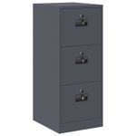 Casa si Gradina - Mobilier - Dulapuri si sifoniere - Dulapuri - Dulap pentru Fisiere cu sertar Antracit 44 x 50 x 106.5 cm - Infinity.ro
