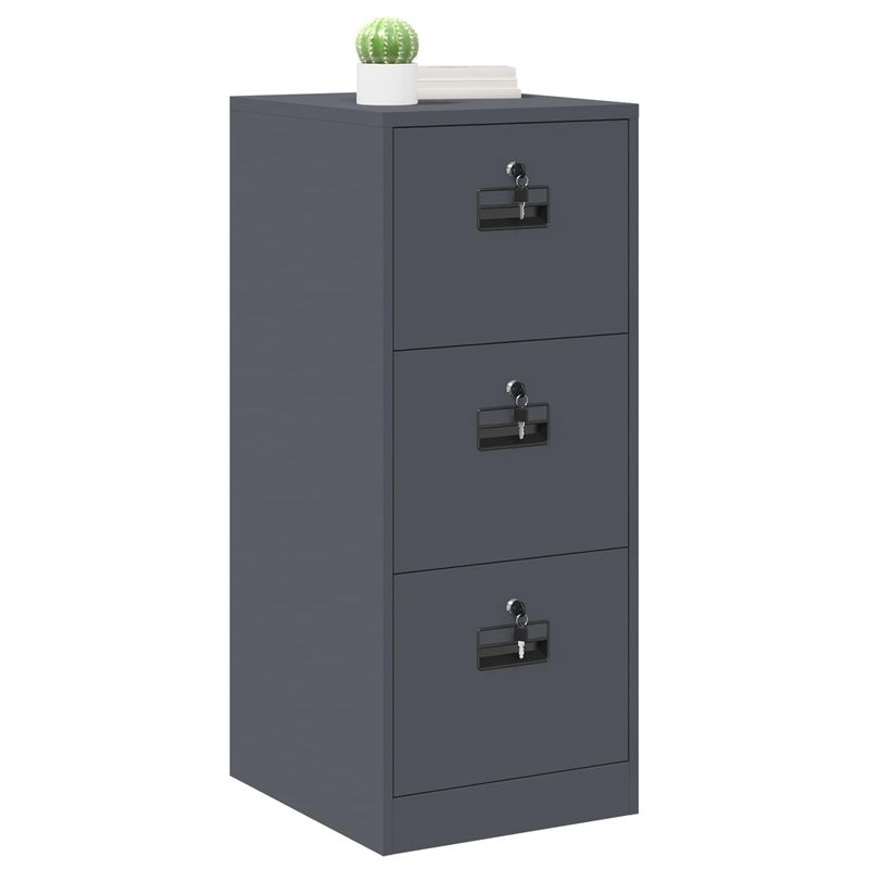 Casa si Gradina - Mobilier - Dulapuri si sifoniere - Dulapuri - Dulap pentru Fisiere cu sertar Antracit 44 x 50 x 106.5 cm - Infinity.ro