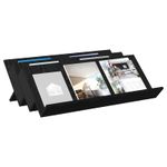 Casa si Gradina - Mobilier - Biblioteci si rafturi - Rafturi - Raft pentru reviste cu raft Stejar Negru 90 x 53 x 28,5 cm - Infinity.ro