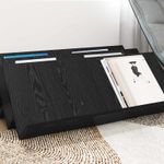 Casa si Gradina - Mobilier - Biblioteci si rafturi - Rafturi - Raft pentru reviste cu raft Stejar Negru 90 x 53 x 28,5 cm - Infinity.ro