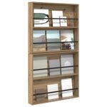 Casa si Gradina - Mobilier - Biblioteci si rafturi - Rafturi - Raft pentru reviste 2 pcs Stejar Artizanal 80 x 12 x 70 cm - Infinity.ro