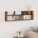 Casa si Gradina - Mobilier - Biblioteci si rafturi - Rafturi - Raft pentru reviste Lemn vechi 100 x 12 x 30 cm Lemn compozit - Infinity.ro