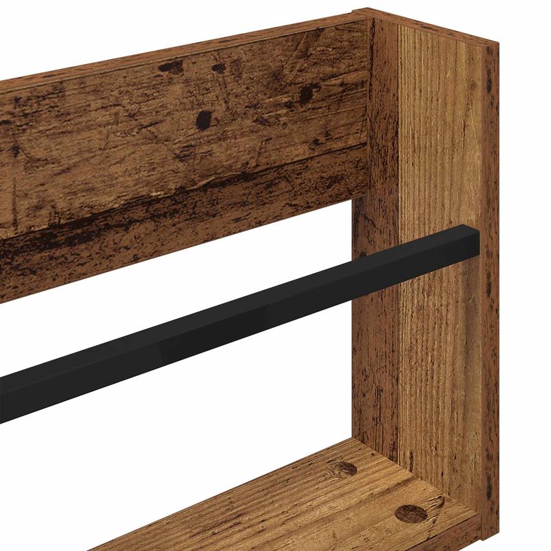 Casa si Gradina - Mobilier - Biblioteci si rafturi - Rafturi - Raft pentru reviste Lemn vechi 100 x 12 x 30 cm Lemn compozit - Infinity.ro