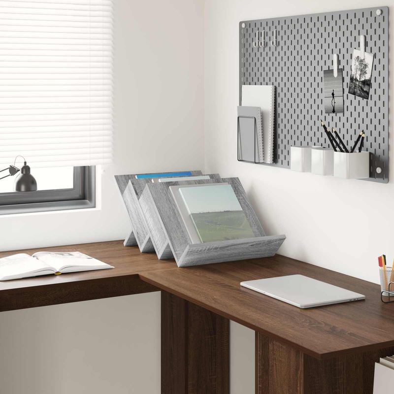 Casa si Gradina - Mobilier - Biblioteci si rafturi - Rafturi - Raft pentru reviste Gri Sonoma 53 x 40 x 28.5 cm Lemn compozit - Infinity.ro