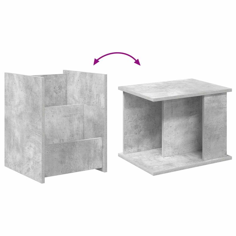 Casa si Gradina - Mobilier - Biblioteci si rafturi - Rafturi - Raft pentru reviste Gri Concret 35 x 35 x 45 cm Lemn compozit - Infinity.ro