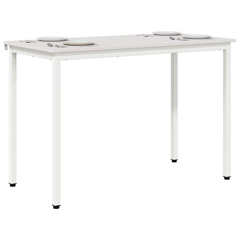 Casa si Gradina - Mobilier - Mese si birouri - Mese bucatarie si dining - Masa de dining Alb 110 x 55 x 75 cm Lemn de pin masiv - Infinity.ro