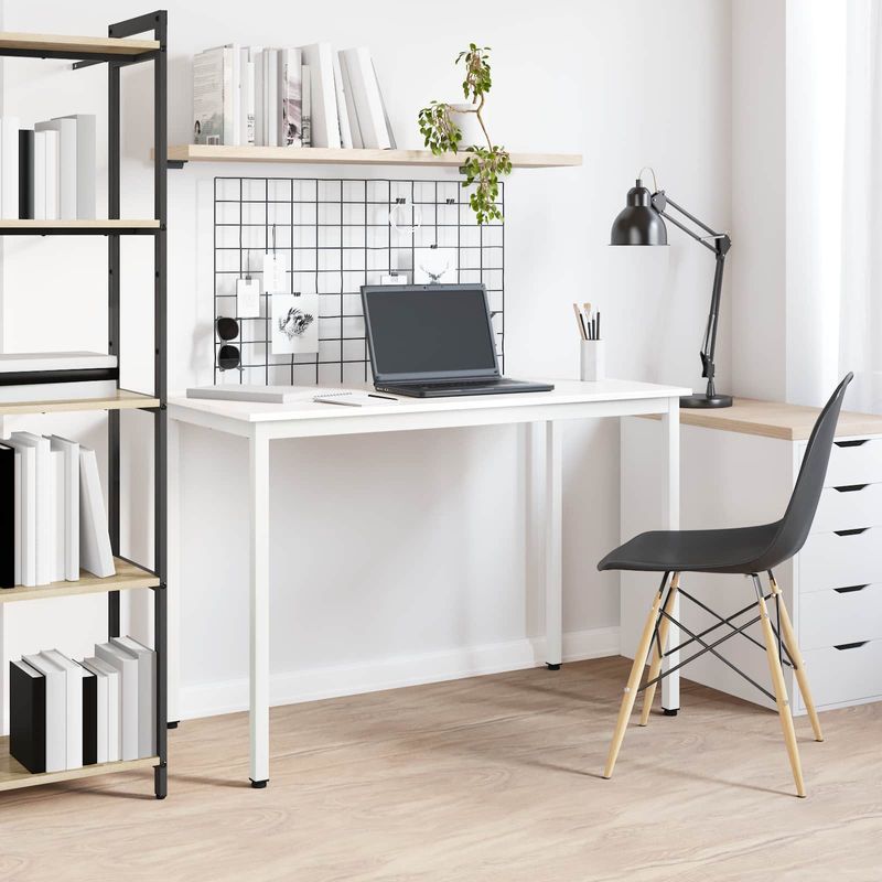 Casa si Gradina - Mobilier - Mese si birouri - Mese bucatarie si dining - Masa de dining Alb 110 x 55 x 75 cm Lemn de pin masiv - Infinity.ro