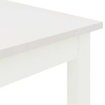 Casa si Gradina - Mobilier - Mese si birouri - Mese bucatarie si dining - Masa de dining Alb 110 x 55 x 75 cm Lemn de pin masiv - Infinity.ro